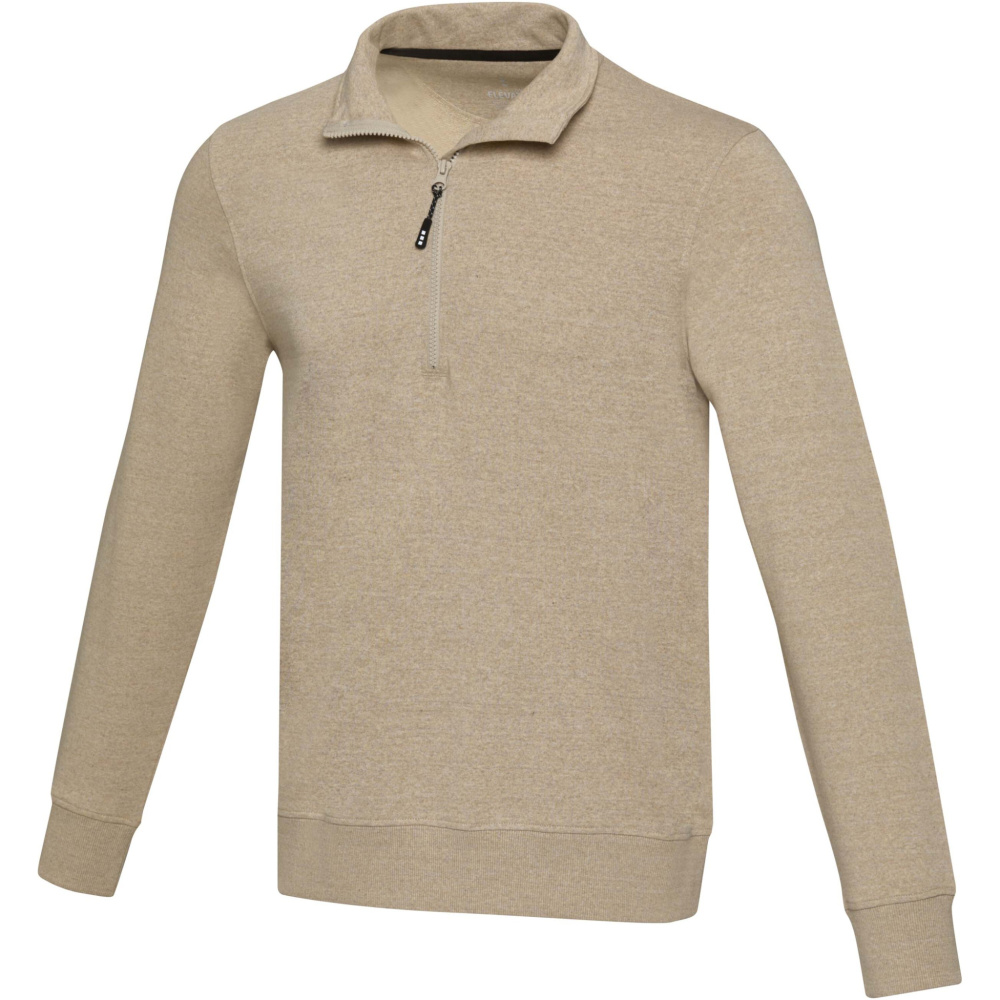 Logo trade promotional merchandise image of: Tin unisex Aware™ recycled quarter zip sweater