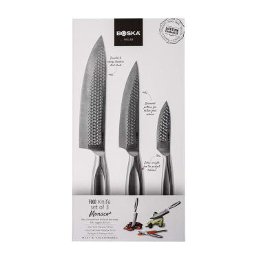 Logotrade promotional product picture of: BOSKA Kitchen Knives Monaco+, set of 3