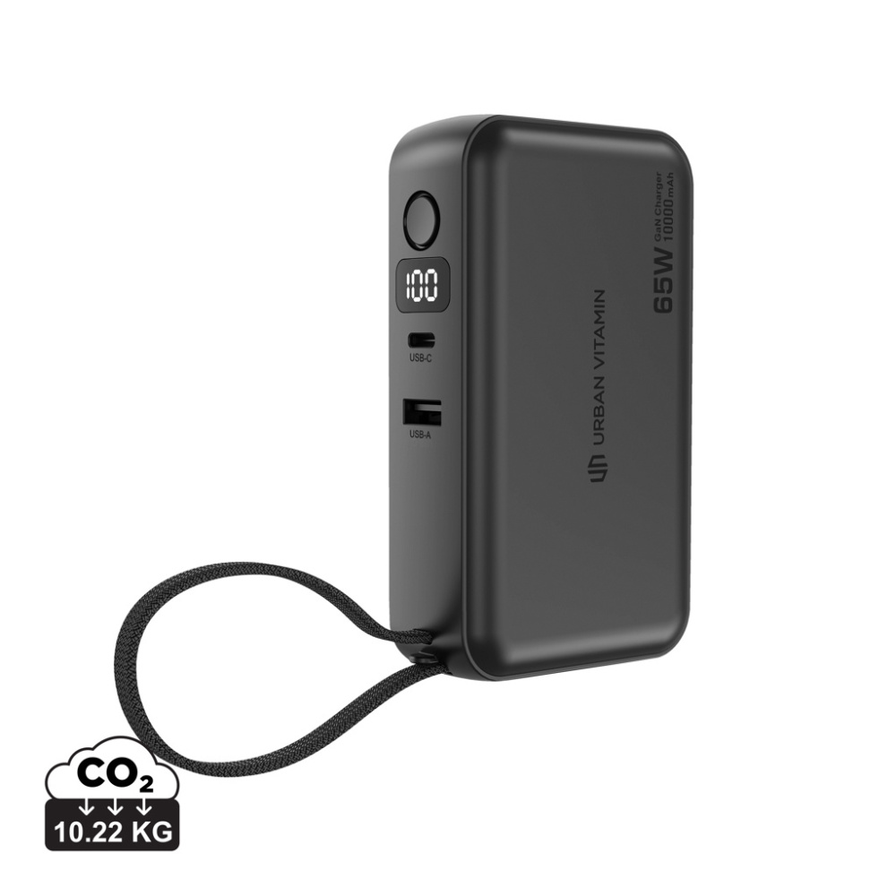 Logotrade corporate gift image of: Urban Vitamin Eureka hybrid GANcharger 10000mah powerbank65W