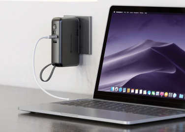 Logotrade promotional item image of: Urban Vitamin Eureka hybrid GANcharger 10000mah powerbank65W