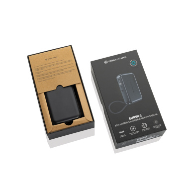 Logo trade promotional products image of: Urban Vitamin Eureka hybrid GANcharger 10000mah powerbank65W