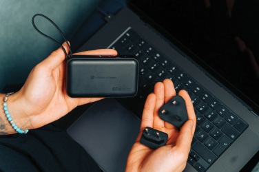 Logo trade promotional giveaway photo of: Urban Vitamin Eureka hybrid GANcharger 10000mah powerbank65W