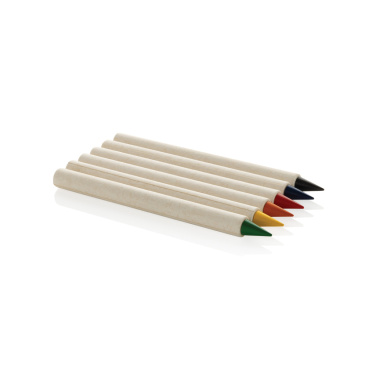 Logo trade advertising products image of: Micki GRS infinity 6pc colouring pencil set