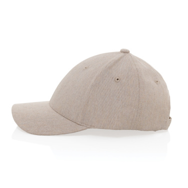 Logo trade promotional products image of: Milo AWARE™ recycled heather 6 panel cap 200gr
