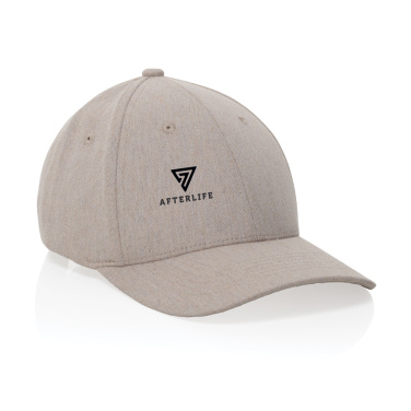 Logo trade promotional product photo of: Milo AWARE™ recycled heather 6 panel cap 200gr