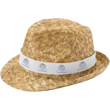 Logo trade business gifts image of: Pricus straw hat