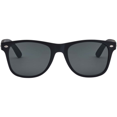 Logo trade promotional merchandise image of: Arlo bamboo sunglasses with black coating