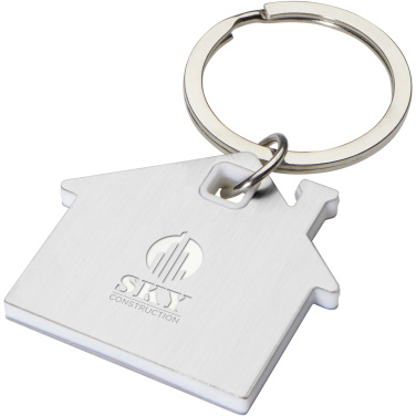Logotrade promotional giveaway picture of: Nook house-shaped keychain