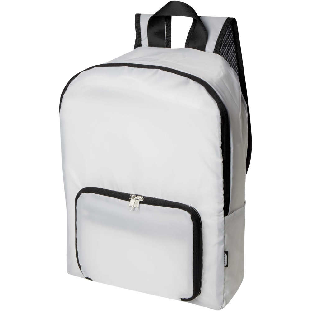 Logotrade promotional gift picture of: EcoFold RPET foldable backpack 15L