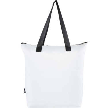 Logo trade advertising products picture of: EcoFold RPET foldable tote cooler bag 15L
