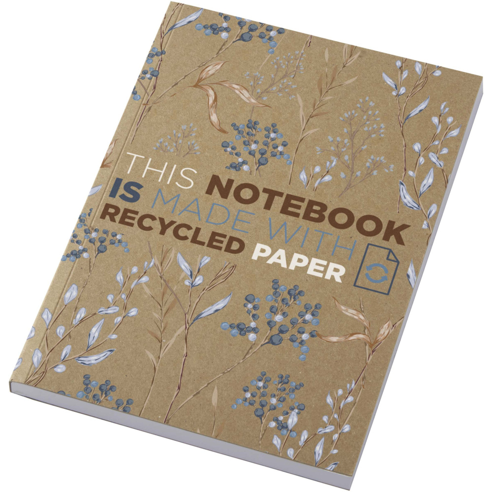 Logotrade promotional giveaways photo of: Novella Austen A5 recycled soft cover kraft notebook - 100 sheets