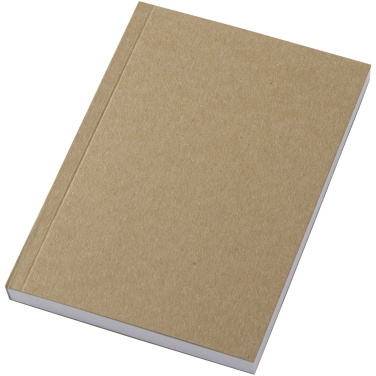 Logo trade promotional products image of: Novella Austen A6 recycled soft cover kraft notebook - 100 sheets