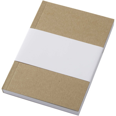 Logo trade promotional items picture of: Novella Austen A6 recycled soft cover kraft notebook - 100 sheets