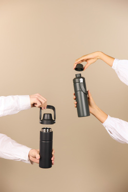 Logo trade corporate gifts image of: Baltimore trek RCS recycled SS bottle 600 ML