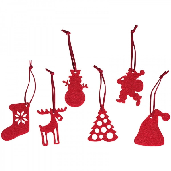 Logotrade promotional merchandise picture of: 6-piece Christmas tree decorations FERGUS