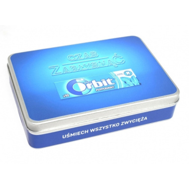 Logo trade promotional gift photo of: Metal box 18x12,6x4 cm