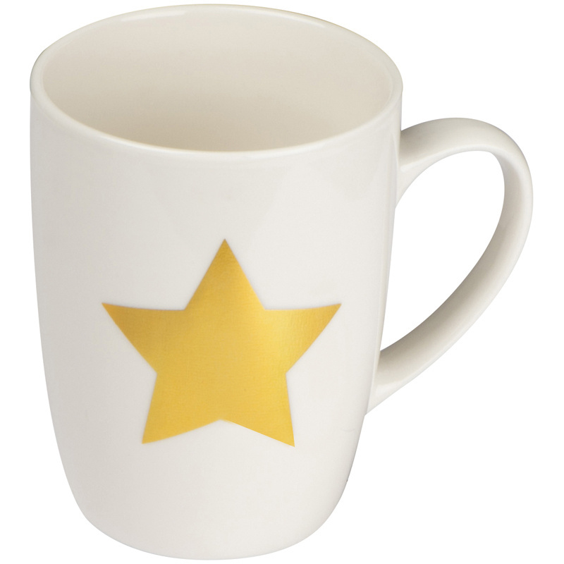 Logo trade promotional merchandise image of: Mug with star print 300 ml