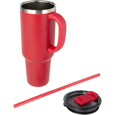 Logo trade advertising products image of: Sydney 1200 ml copper vacuum insulated tumbler with straw