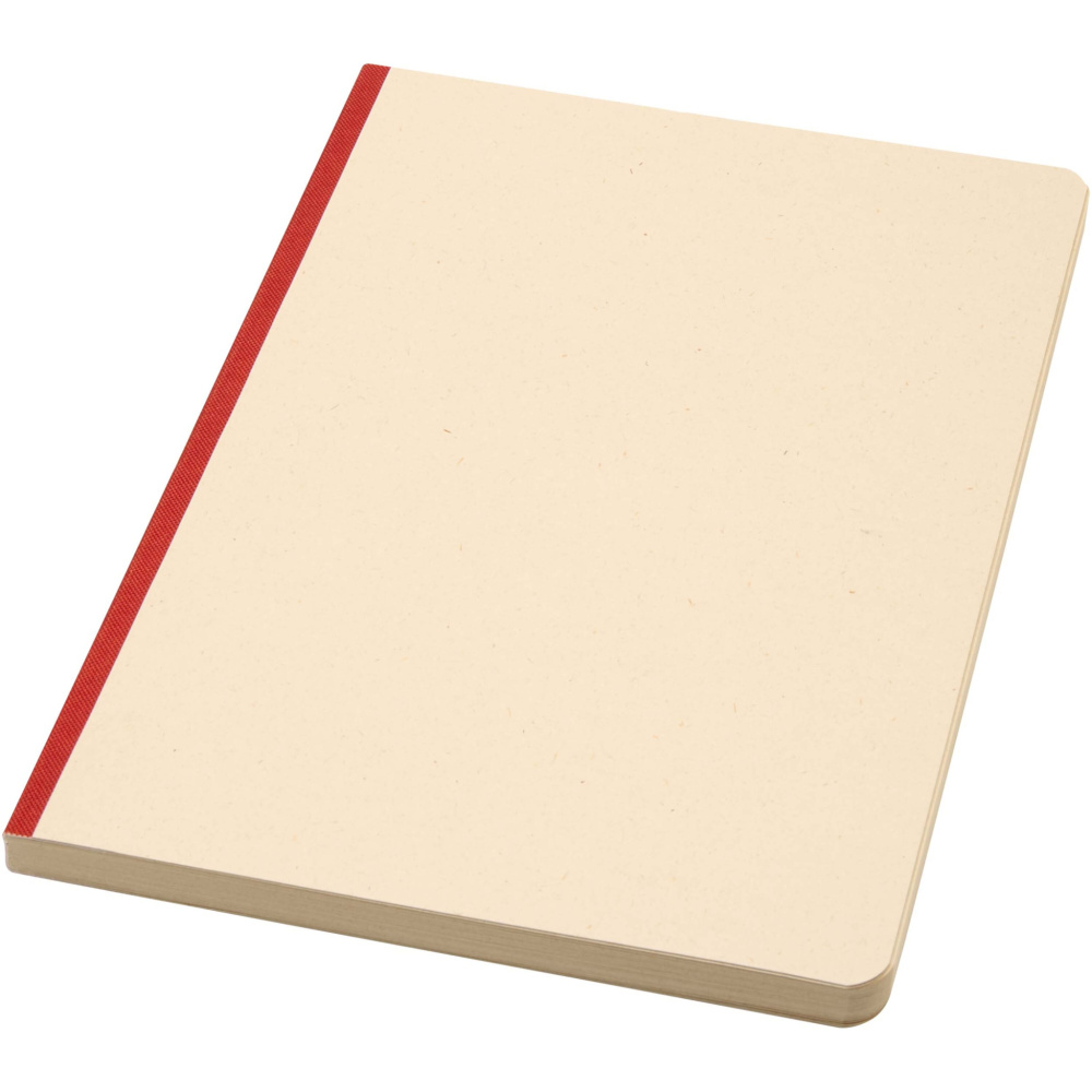 Logo trade business gift photo of: Liliana A5 sugarcane and RPET soft cover notebook