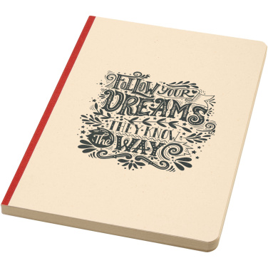 Logo trade business gift photo of: Liliana A5 sugarcane and RPET soft cover notebook