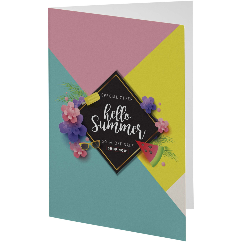 Logo trade promotional item photo of: Herald A6 greeting card