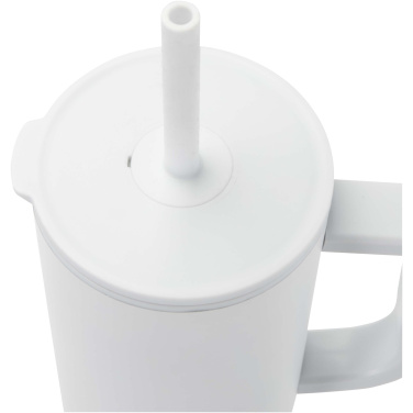 Logo trade promotional merchandise picture of: Brady 900 ml RCS certified insulated tumbler with silicone straw