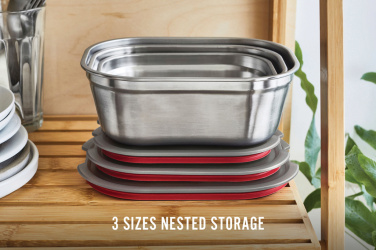 Logotrade promotional products photo of: Black+Blum Mealprep Box 3pcs Set Small, Medium, Large