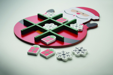 Logo trade promotional products image of: Christmas wooden tic tac toe