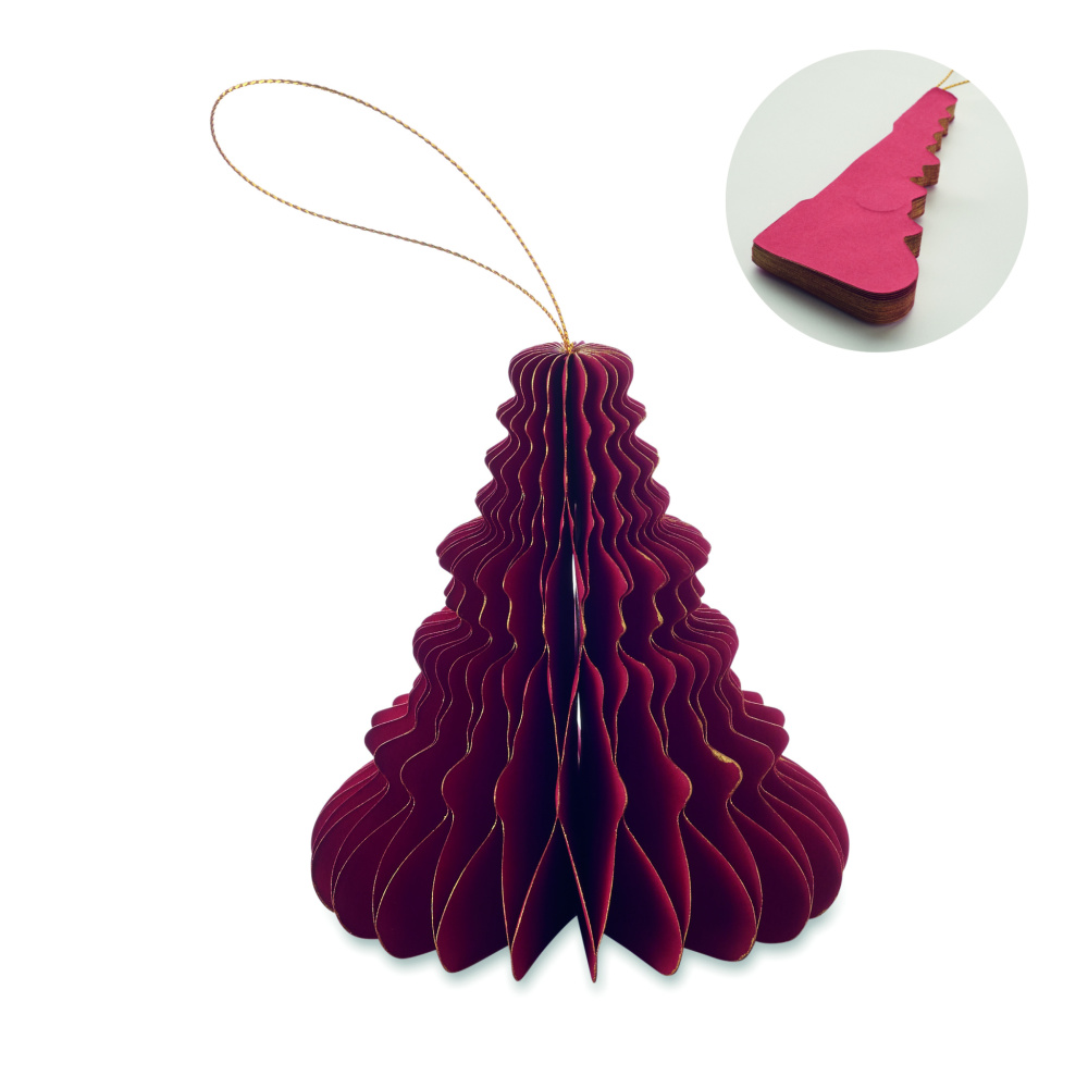 Logotrade business gift image of: Christmas paper tree hanger