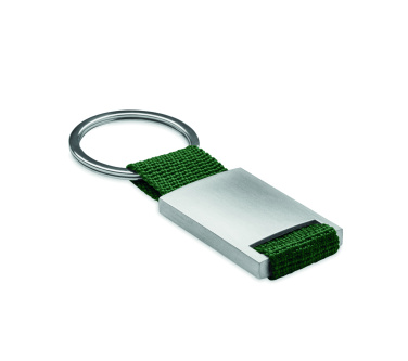 Logo trade promotional product photo of: Metal rectangular key ring Espoo