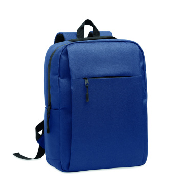 Logo trade corporate gifts picture of: Slim 15 inch laptop backpack made of 600D RPET polyester with a 210D lining and customizable printing
