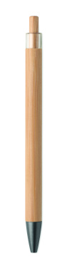 Logotrade advertising products photo of: Push button bamboo pen