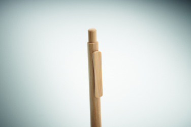 Logo trade promotional merchandise photo of: Bamboo automatic ball pen