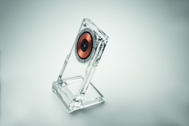 Logo trade promotional giveaway photo of: Acrylic wireless charger 15W