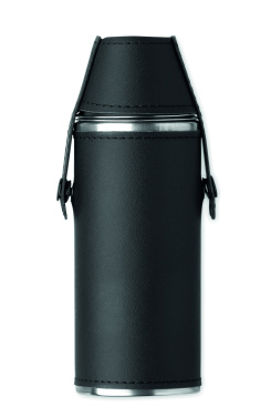 Logo trade promotional merchandise image of: Hip flask with shot cups