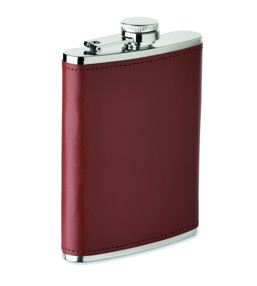 Logo trade promotional items image of: Slim hip flask 200 ml