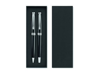 Logo trade promotional giveaways picture of: Ball pen and roller set