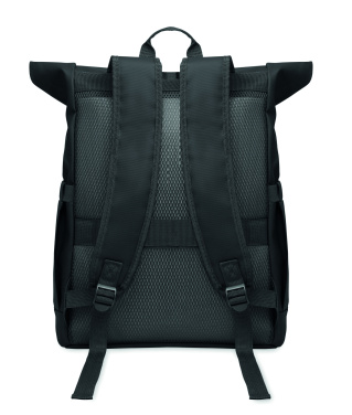 Logotrade promotional items photo of: Rolltop laptop rucksack 600D
