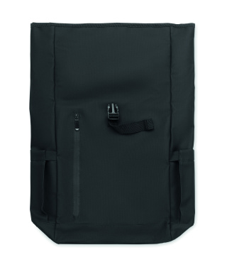 Logotrade promotional gift picture of: Rolltop laptop rucksack 600D
