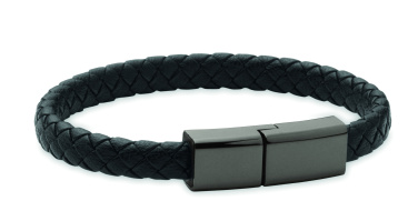 Logo trade corporate gifts image of: Braided bracelet cable type-C