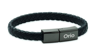 Logotrade advertising product image of: Braided bracelet cable type-C