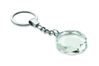 Logotrade promotional items photo of: Glass round award key ring