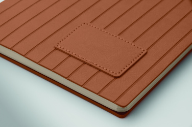 Logo trade promotional gifts image of: A5 notebook in smokey PU