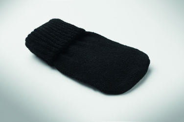 Logo trade promotional giveaways image of: Hand warmer knitted polyester