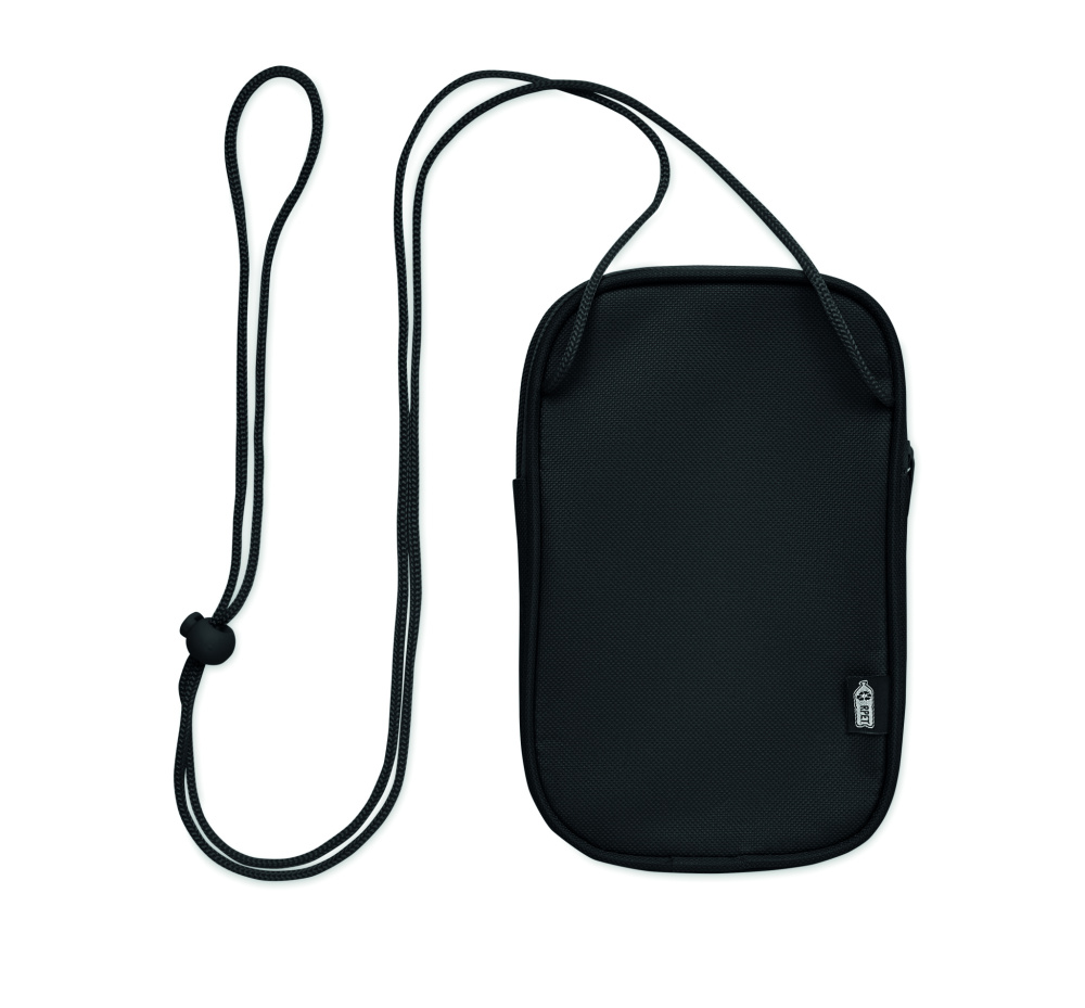 Logo trade promotional items picture of: RPET cross body travel pouch