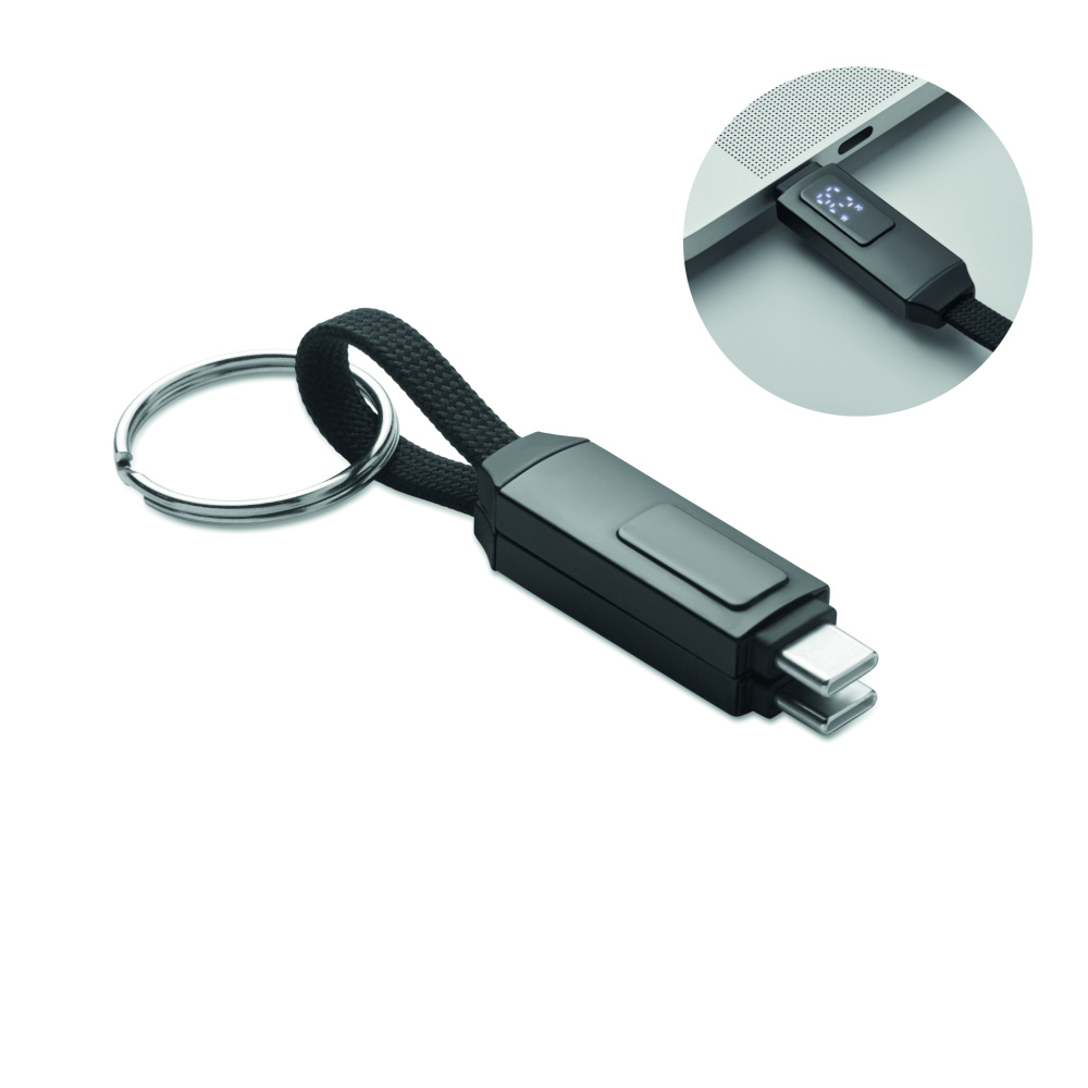 Logotrade corporate gift image of: 60W charging cable keyring