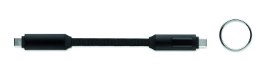 Logo trade promotional merchandise image of: 60W charging cable keyring