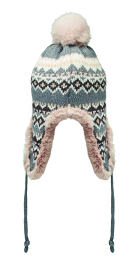 Logo trade corporate gifts image of: Knitted beanie with ear flap