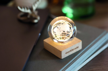Logo trade promotional items image of: LED globe glass ball