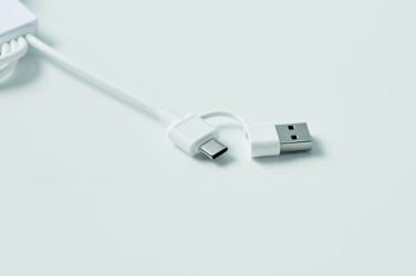 Logotrade promotional gift image of: 2 in 1 charging cable type-C